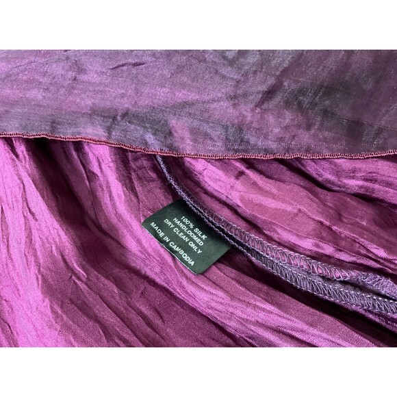 JASMINE Hand-loomed 100% Silk crinkle cocktail wedding, formal dress sz. Medium - Picture 7 of 14